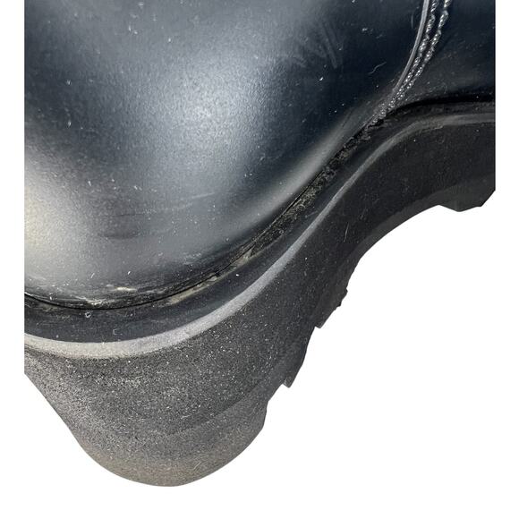 Moncler Ginette Waterproof Fold Over Wedge Rain Boot - Picture 11 of 13